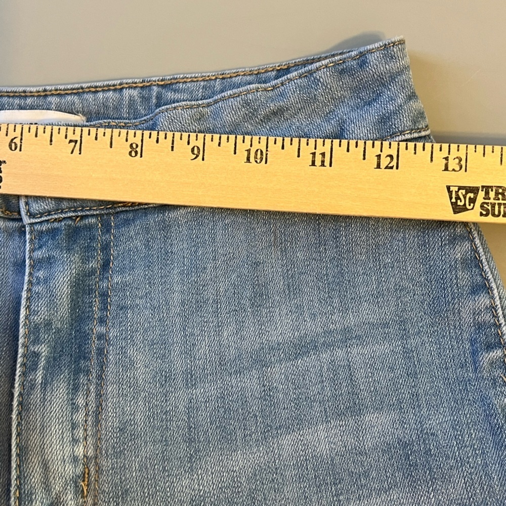 Forever 21 Light Blue Wide Leg High Waist Super Flare  Jeans 26x30 - Picture 4 of 5